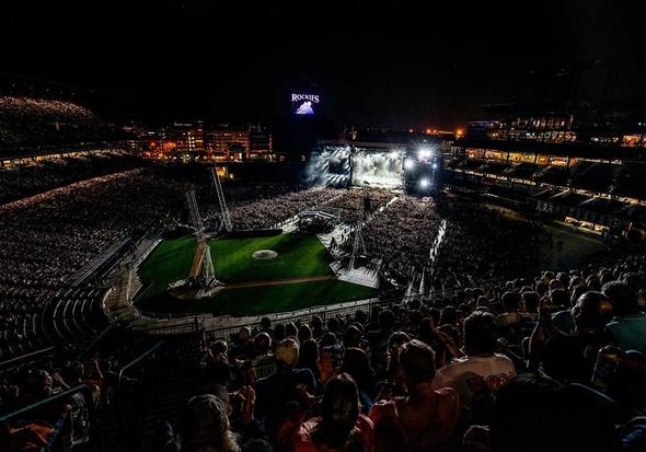 A concert at Coors Field.